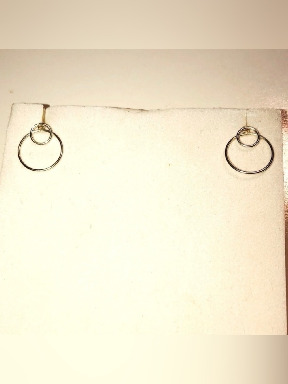 𝅺2 Way Sterling Silver Circle Stud Earrings Approx .6”